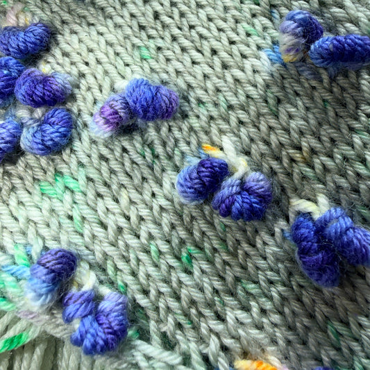 Violet Blaze - Deluxe Merino Sock Assigned Pooling