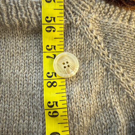 Opaque Marble White Button