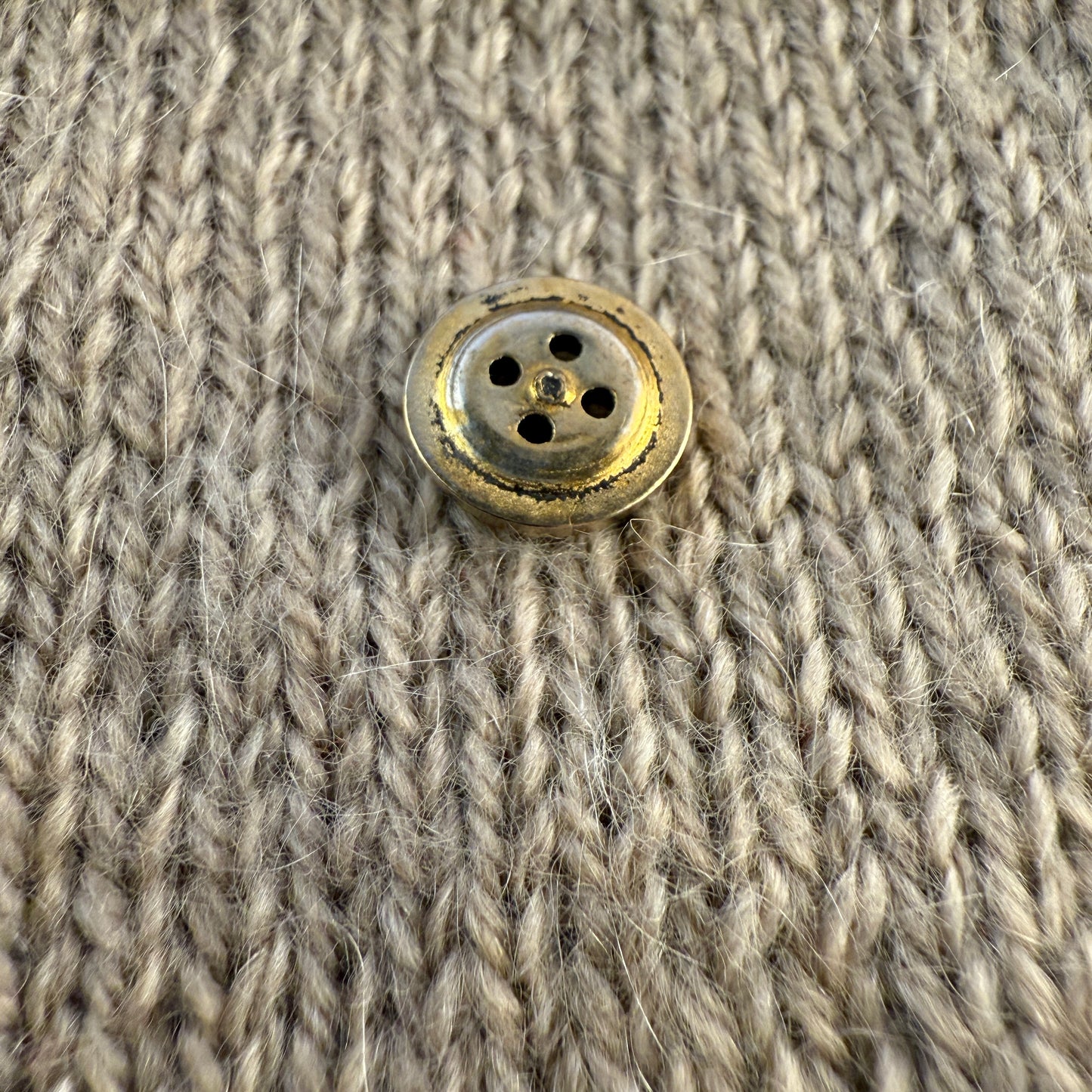 Golden Wheel Metal Button