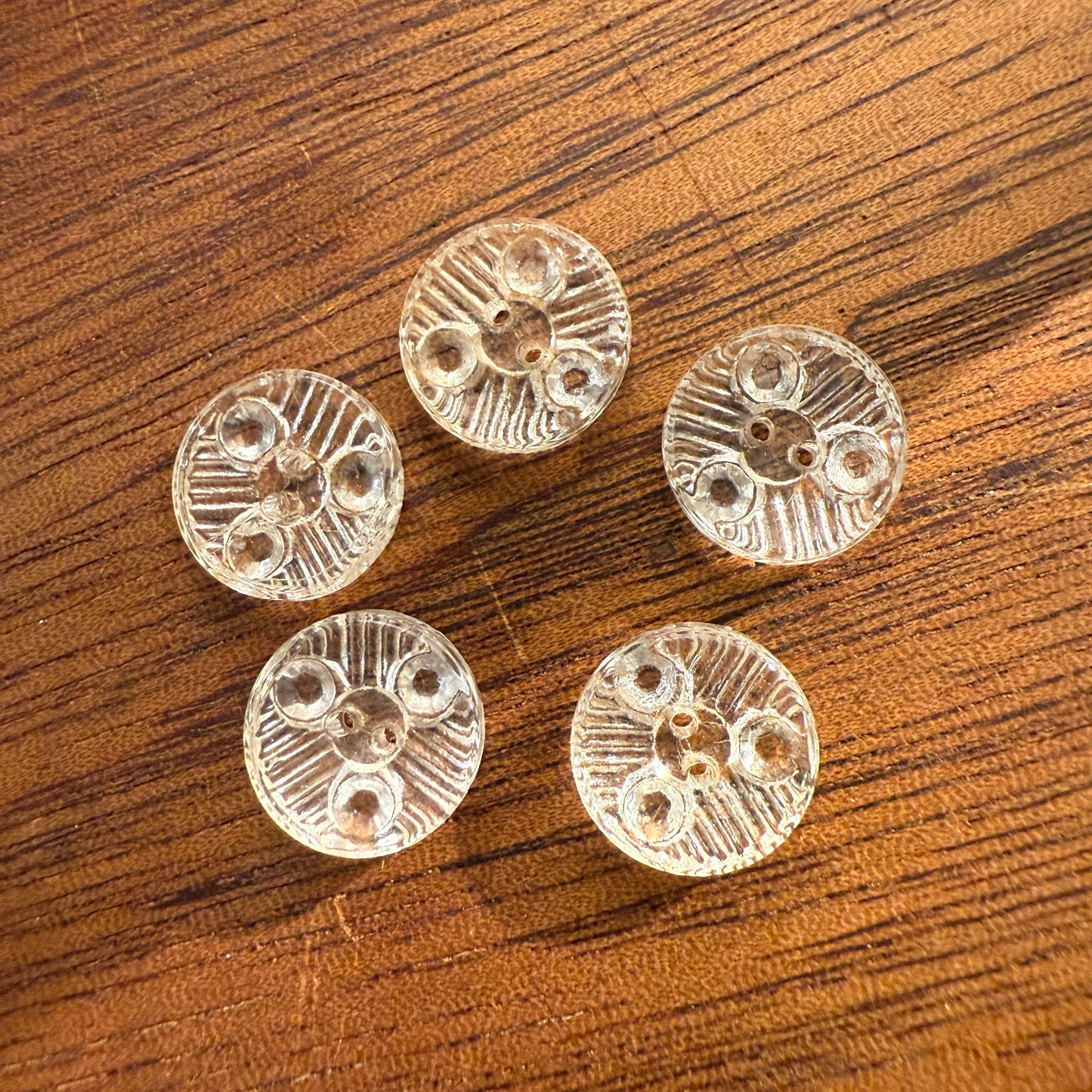 Glass Art Deco Button