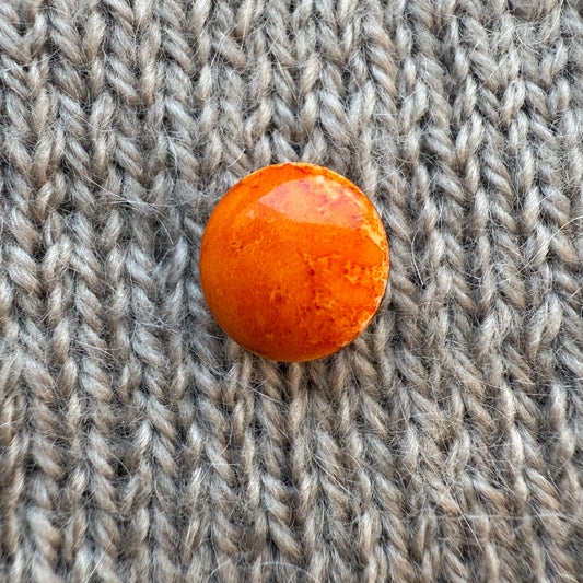 Orange Flat Mushroom Button