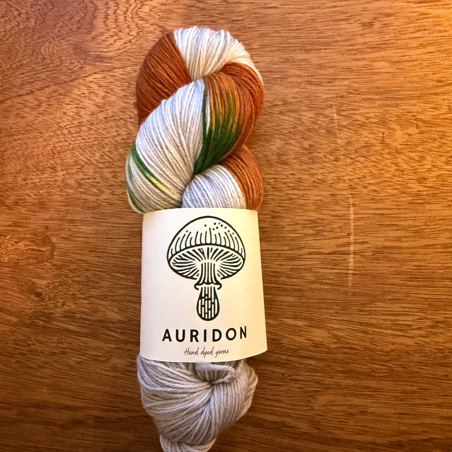 Second Chance 032 - Deluxe Merino Sock Assigned Pooling 'Pumpkin Patch'