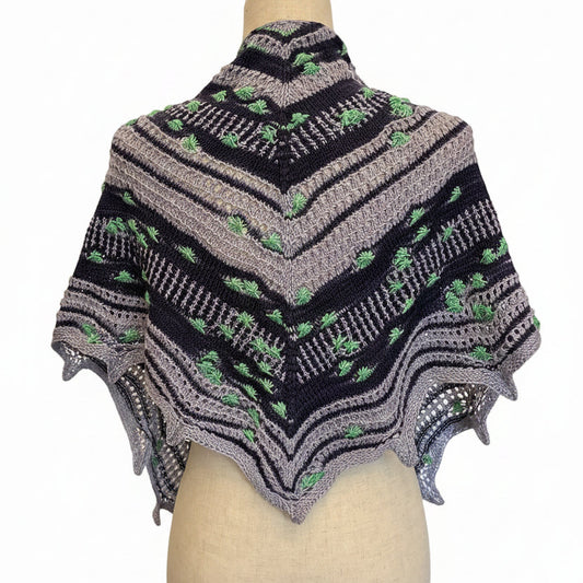 The Scatterlight Shawl knitting pattern, view 3