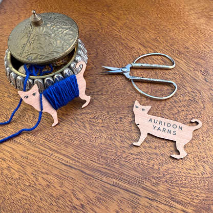 Set mit 2 Katzenblöcken aus Holz