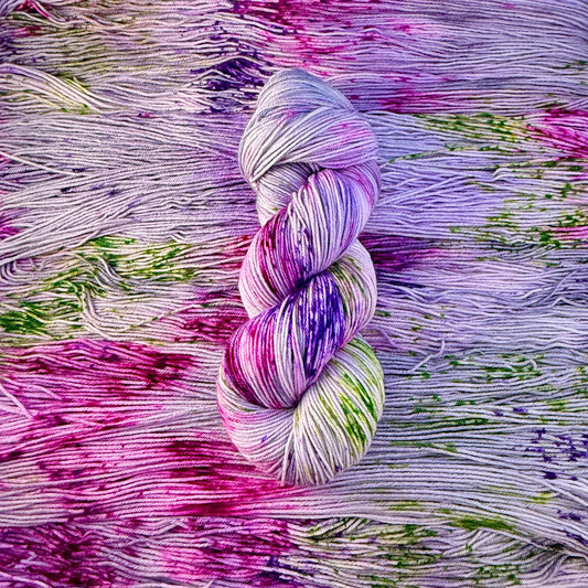 Auridon Yarns Fingering Deluxe Merino Sock 'Jutland Rhubarb’ 100g