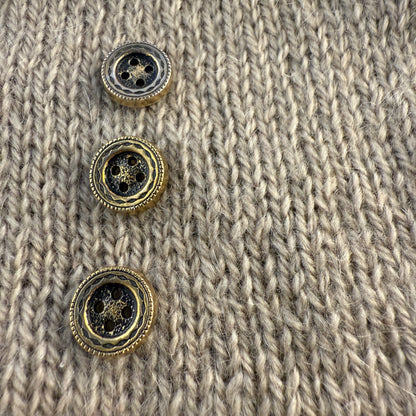 Golden Wheel Metal Button