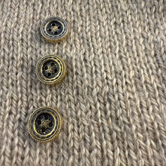 Golden Wheel Metal Button