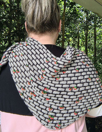 Bricks 'n Berries Assigned Pooling Shawl Pattern