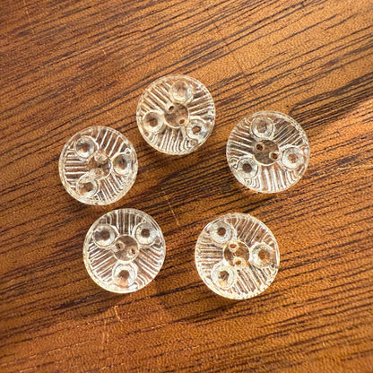 Glass Art Deco Button