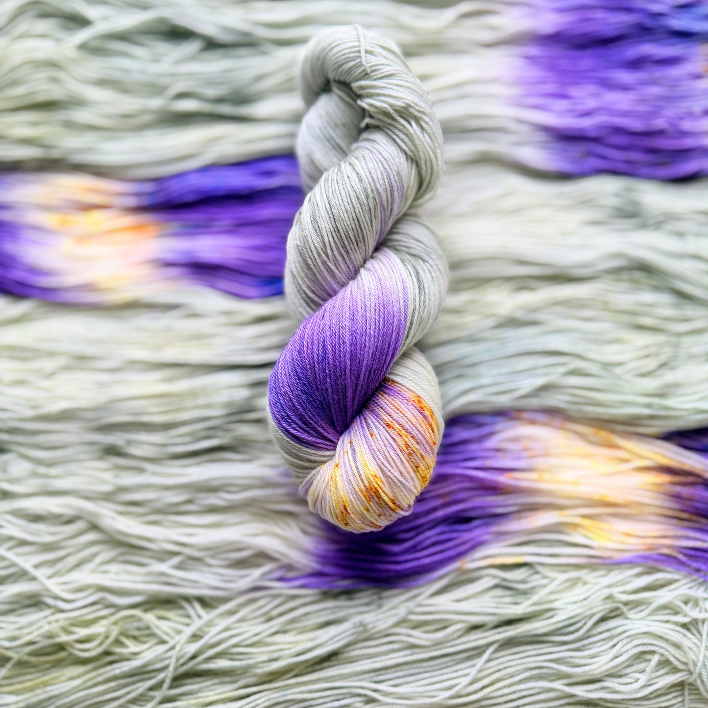 Violet Blaze - Deluxe Merino Sock Assigned Pooling