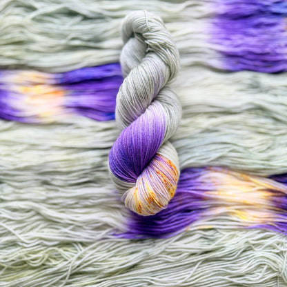 Violet Blaze - Deluxe Merino Sock Assigned Pooling