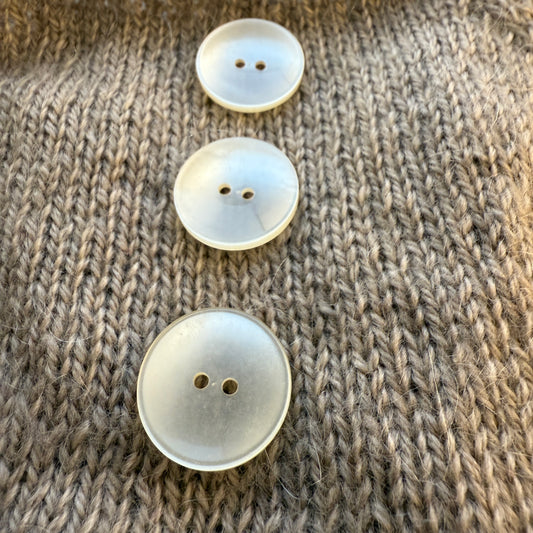 Opaque Ivory 1 inch Button