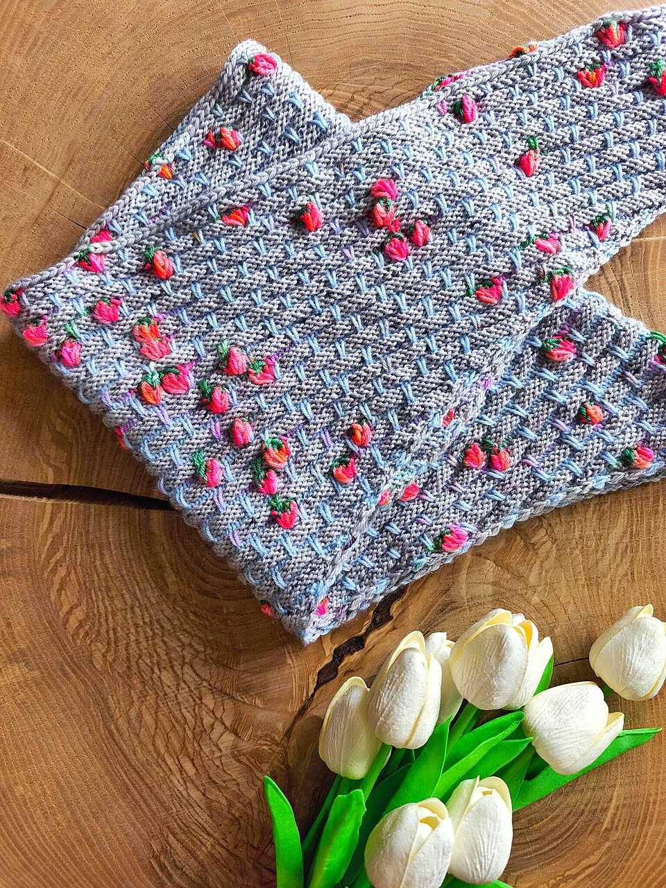 Bricks 'n Berries Assigned Pooling Shawl Pattern