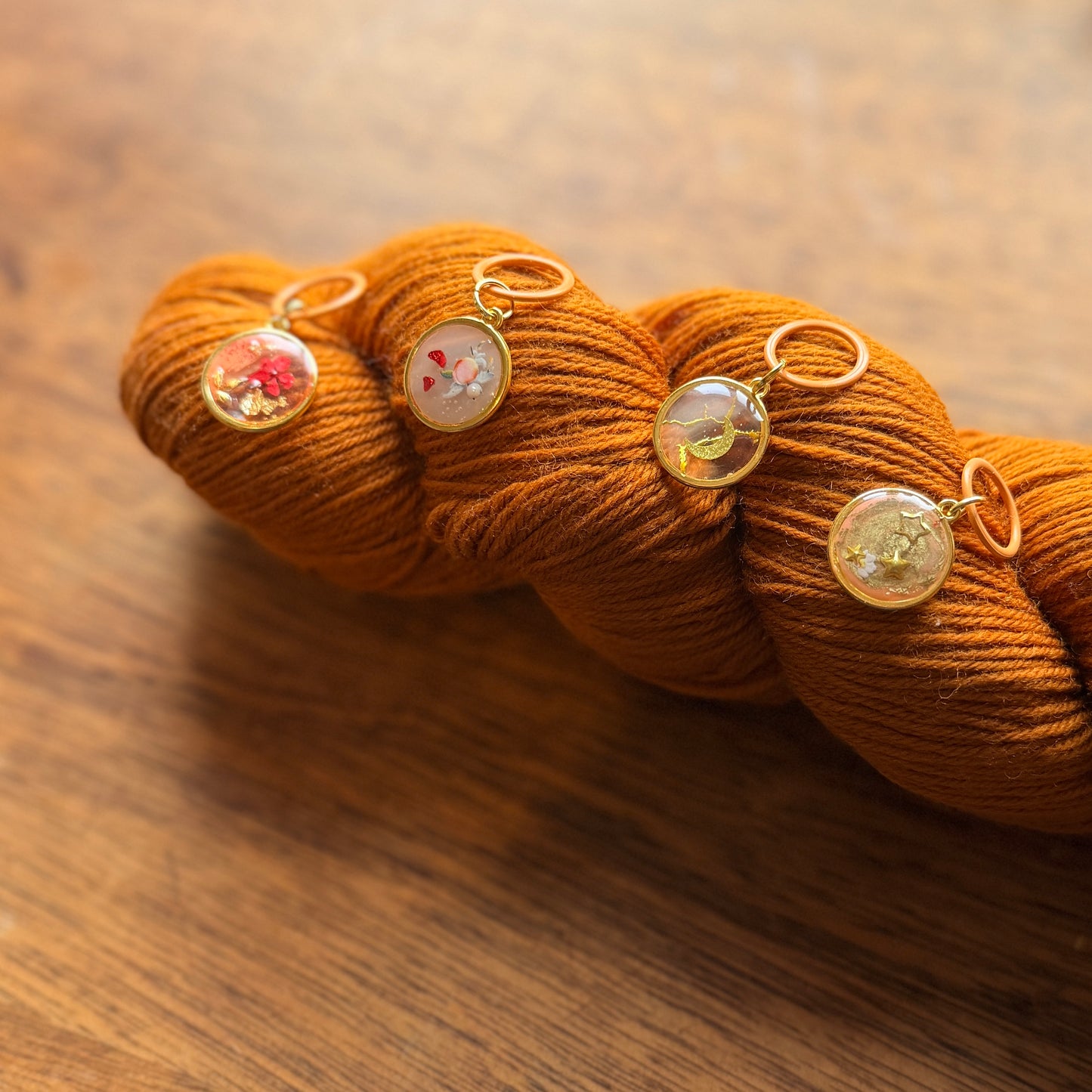 Sunset Halo Handgemaakte Steekmarkeerderset (set van 4)