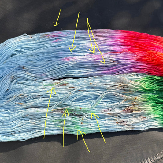 Tweede Kansje 007 - Deluxe Merino Sock Assigned Pooling ‘Strawberry'