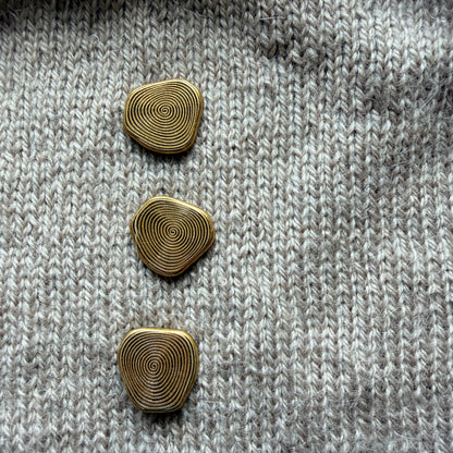 Golden Fingerprint Button