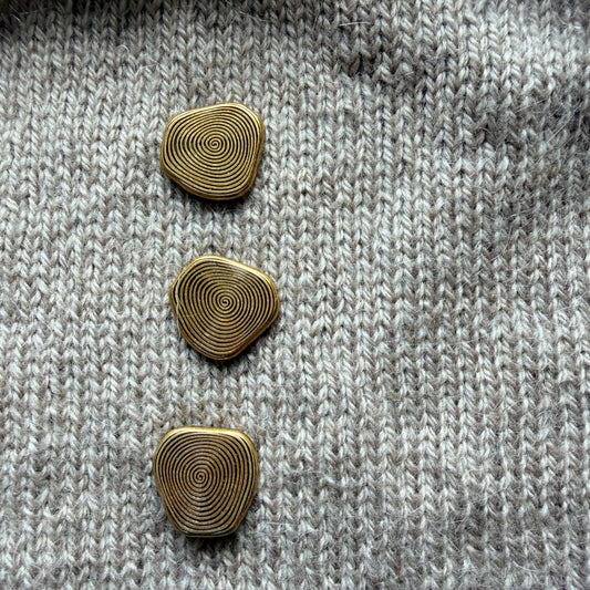 Golden Fingerprint Button