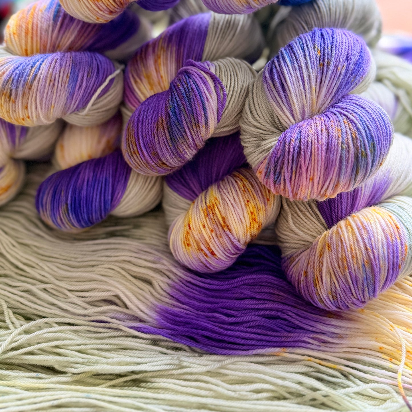 Violet Blaze - Deluxe Merino Sock Assigned Pooling