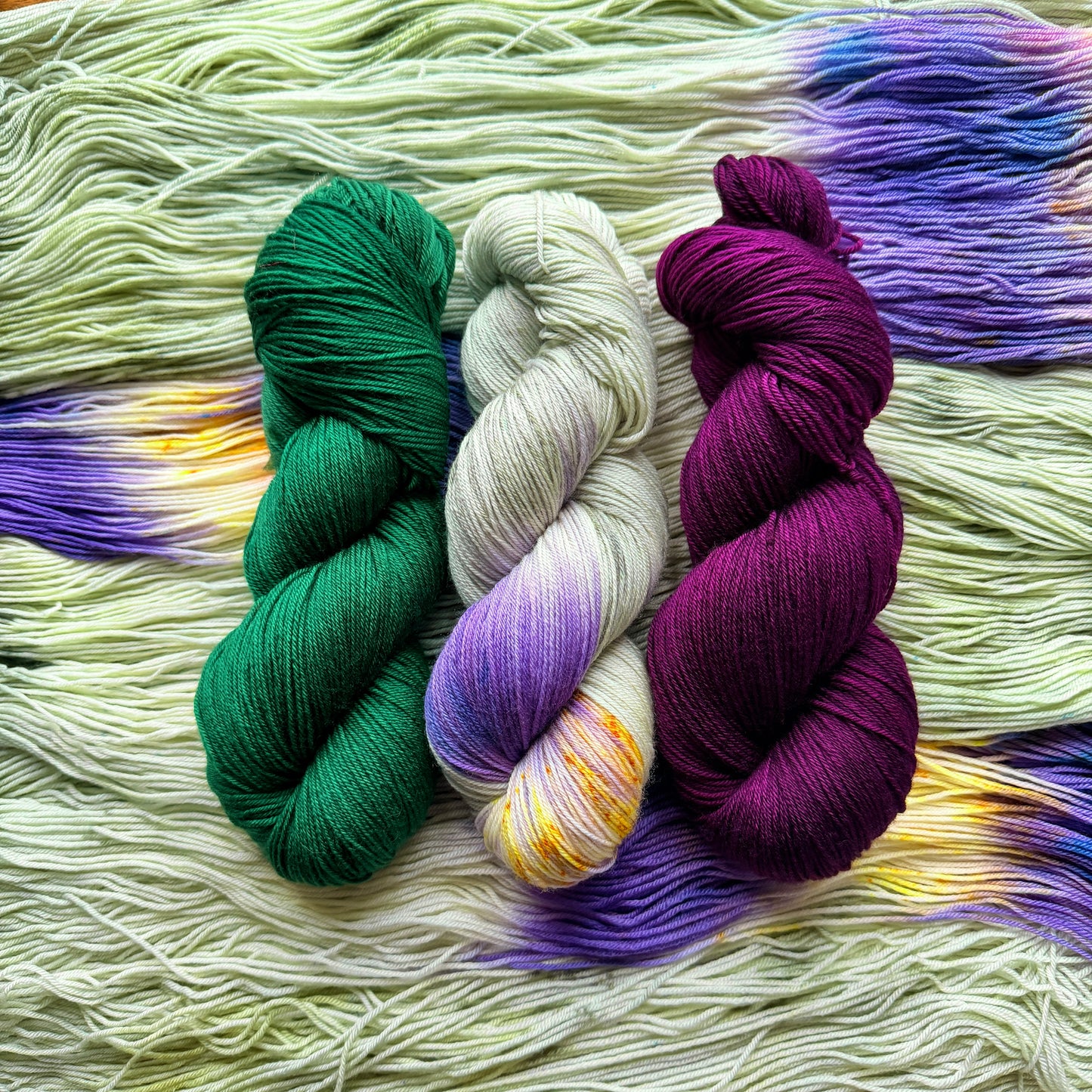 Violet Blaze - Deluxe Merino Sock Assigned Pooling