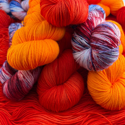 Amsterdam and Oranjewoud hand-dyed Deluxe Merino Sock yarns