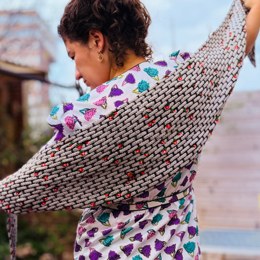 Bricks 'n Berries Assigned Pooling Shawl Pattern