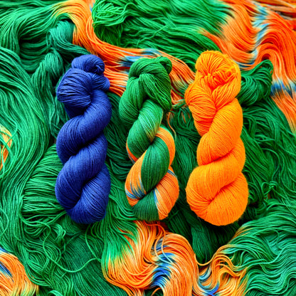 Strelitzia – Deluxe Merino Sock Assigned Pooling