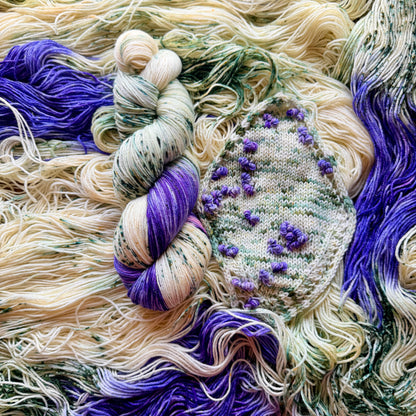 Blue Hyacinth - Sparkle Merino Sock Assigned Pooling