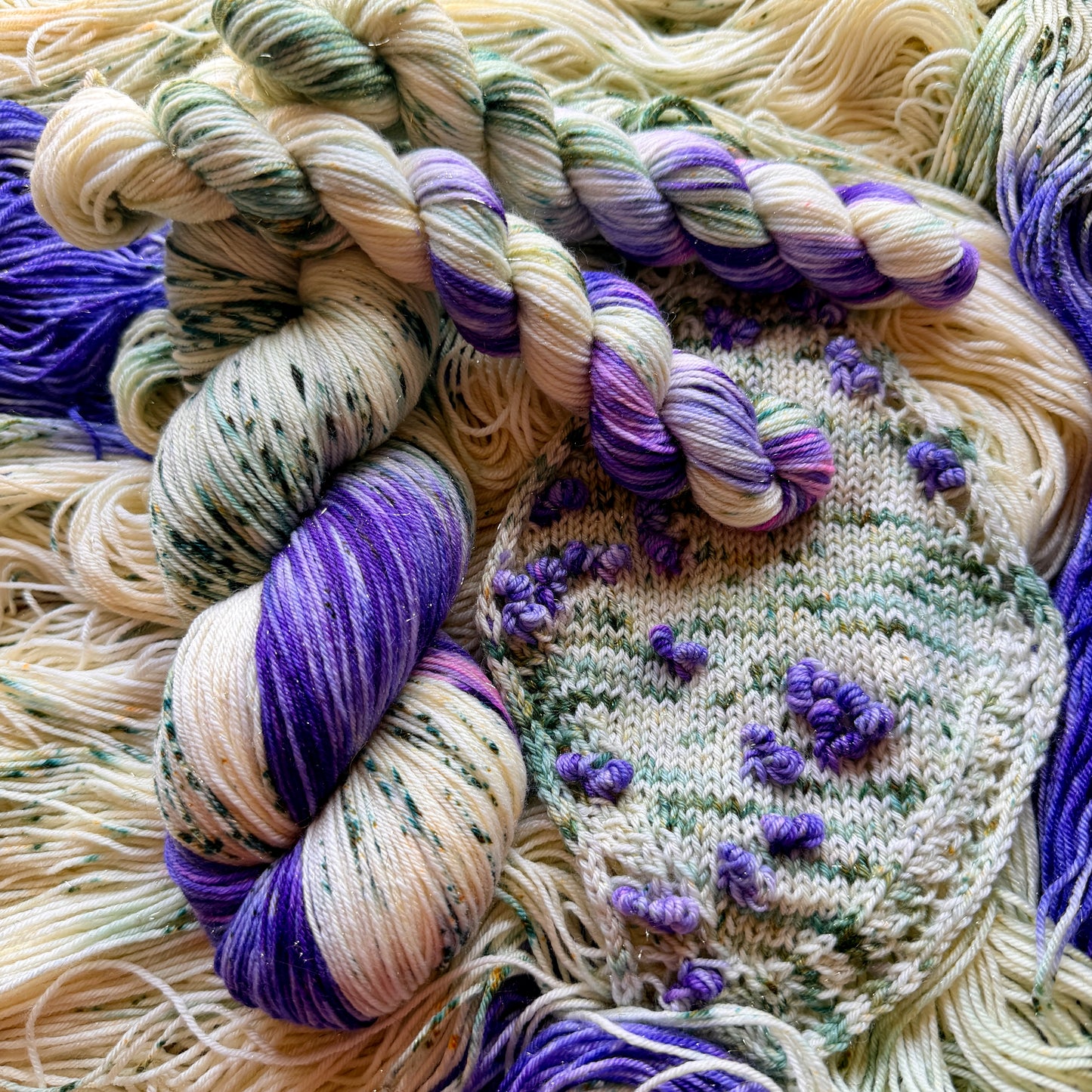 Blue Hyacinth - Sparkle Merino Sock Assigned Pooling