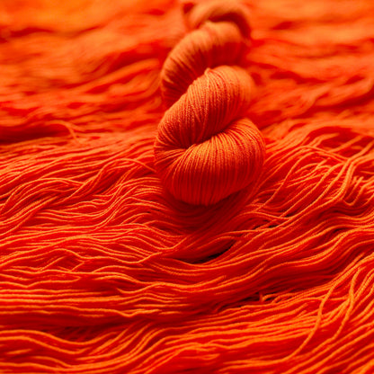 Amsterdam hand-dyed sock yarn, detail view
