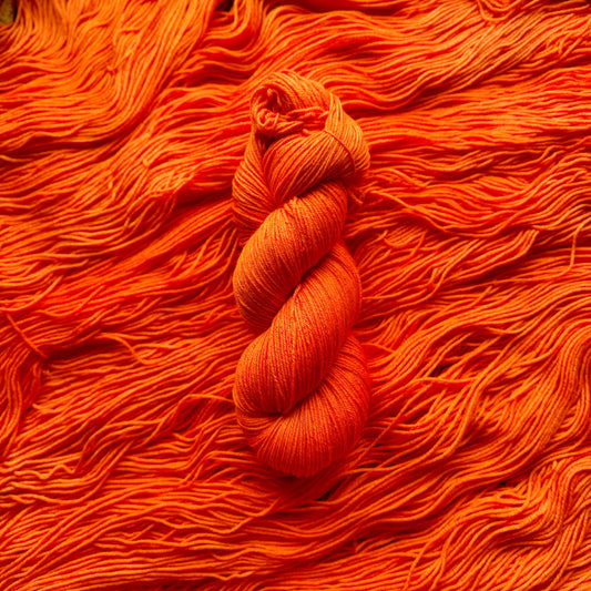 Amsterdam hand-dyed Deluxe Merino Sock yarn skein by Auridon Yarns