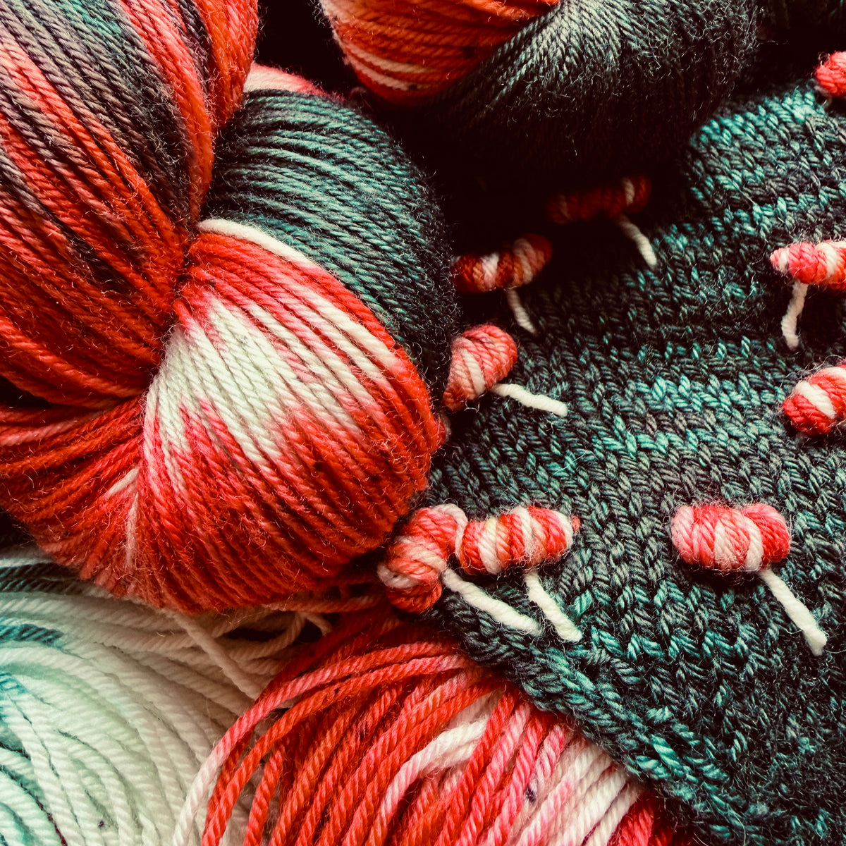 Fly Amanita - Deluxe Merino Sock Assigned Pooling