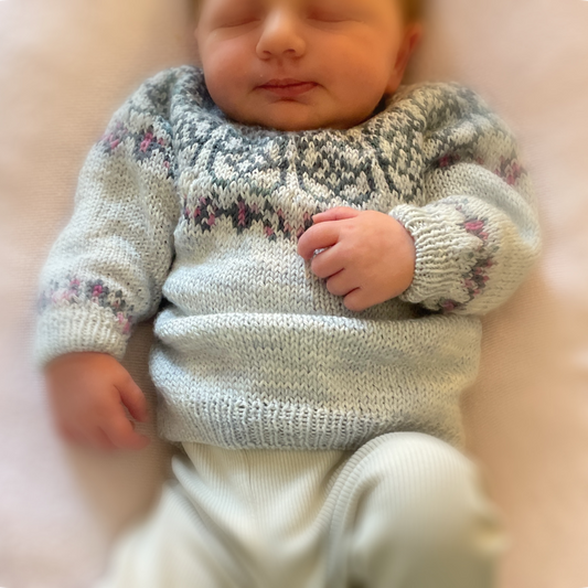 The Elba Baby Sweater - Pattern